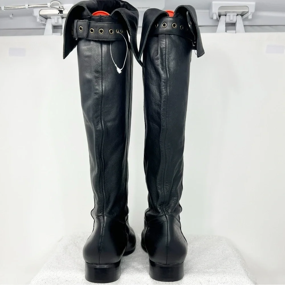 Jessica Simpson riding boots black leather size 7.5 women’s